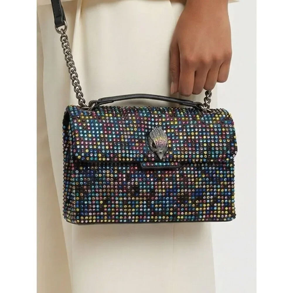 KURT GEIGER | The Kensington Rhinestoned Multicolor Two Way Bag Crystal Eagle